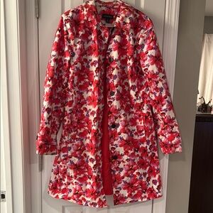Lands End Floral Spring Coat